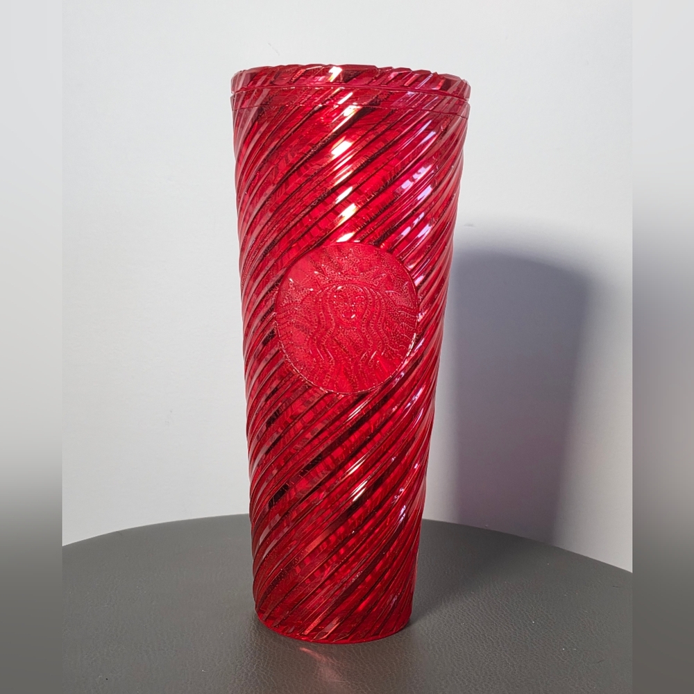 Starbucks Red Acrylic Tumbler 16oz Swirl Siren Logo Holiday Cup Reusable